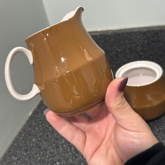 Vintage Mikasa Cera-Stone Japan Sugar and Creamer Set - Picture 5 of 8